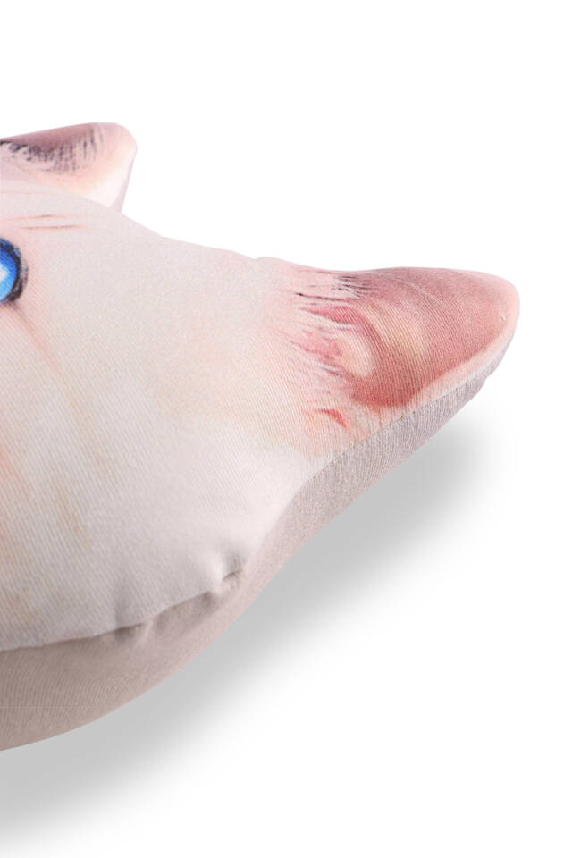 وسادة مزخرفة بنقشة قطة برتقالية - 2