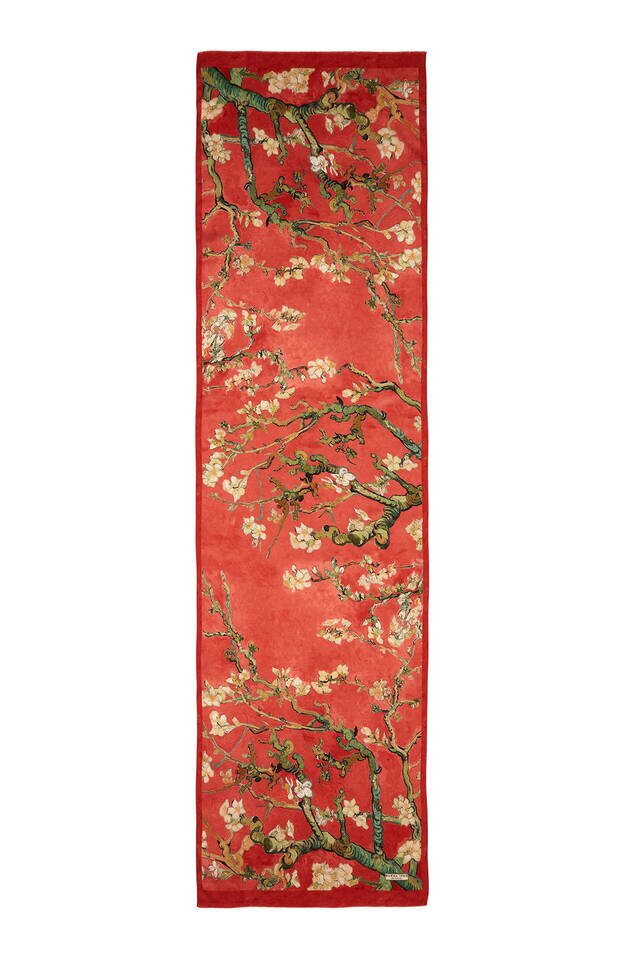 فولار حرير بزهر اللوز المرجاني - 5