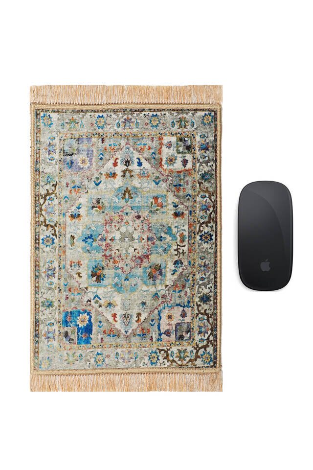 سجادة صغيرة مزخرفة بالنعناع - 1