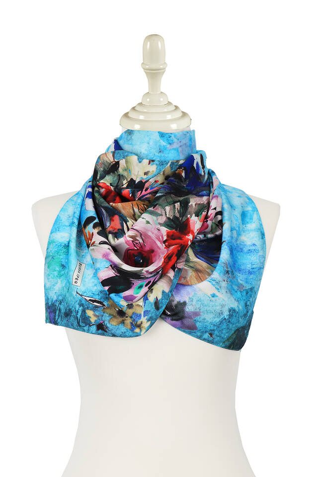 فولار حريري زهرة الفيروز - 2