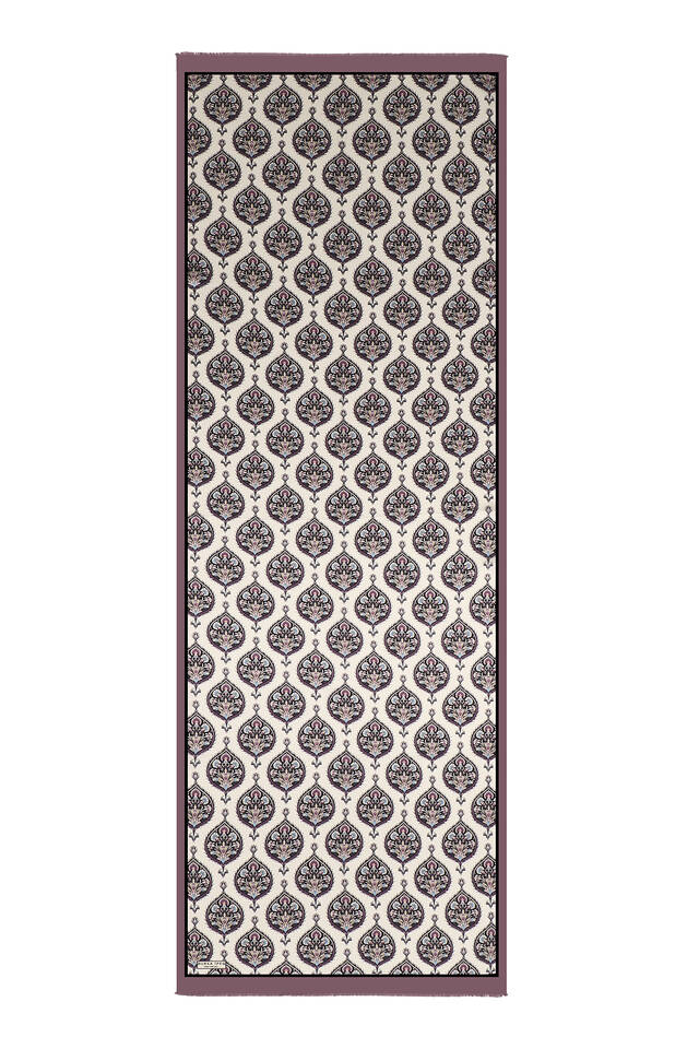 فولارد حريري بنمط وردة مغبرة هاتاي - 4