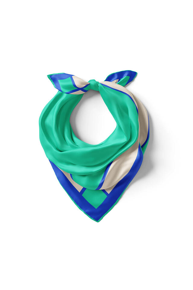 مربع جيب من الحرير العادي بحدود واسعة - 2