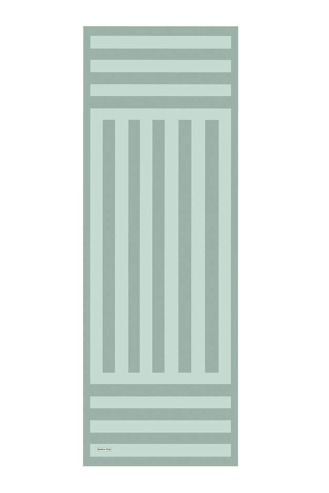 النعناع شريطية نمط حك الحرير وشاح - 4