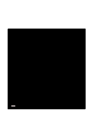 وشاح مربع من الحرير بلون أسود سورا - Thumbnail