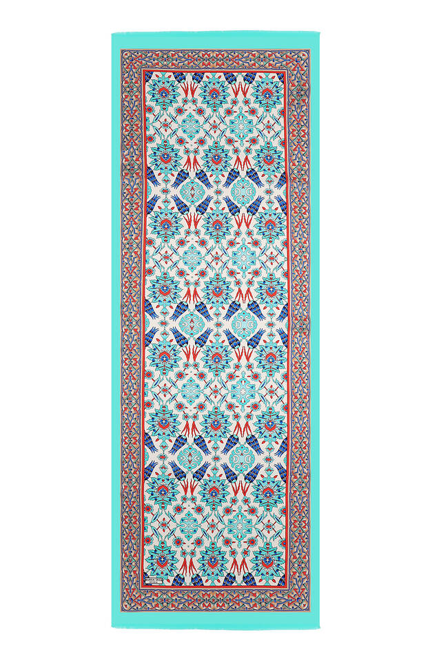 فولارد حرير توليب من البلاط الأحمر الأخضر - 4