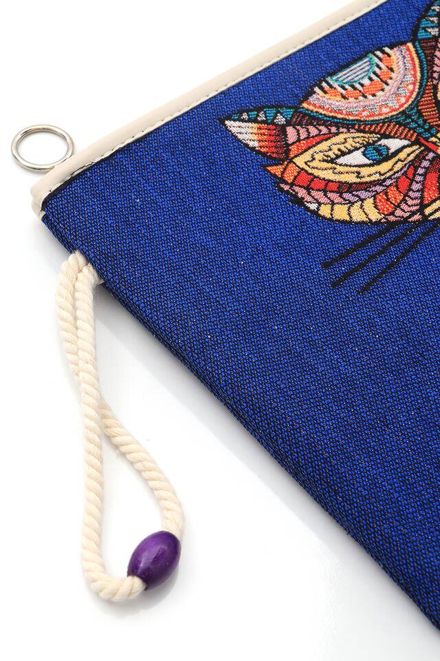 القط نمط نسيج حقيبة يد - 2