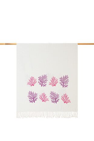 المرجان الأرجواني Peshtemal الخيزران 