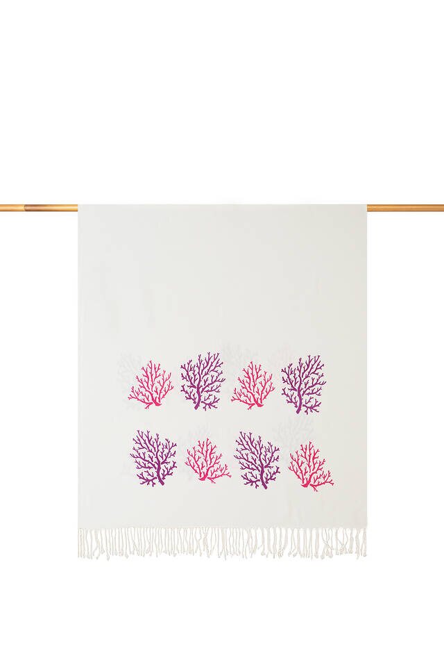 المرجان الأرجواني Peshtemal الخيزران - Bursa İpek