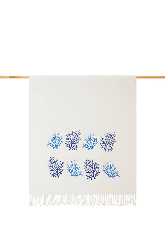 أزرق كحلي مرجاني بامبو - Bursa İpek