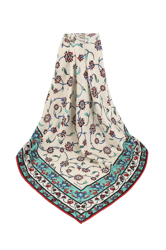 النعناع البرية نمط حريري وشاح مربع - 3