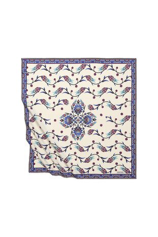 ساكس صف توليب وشاح حريري مربع 