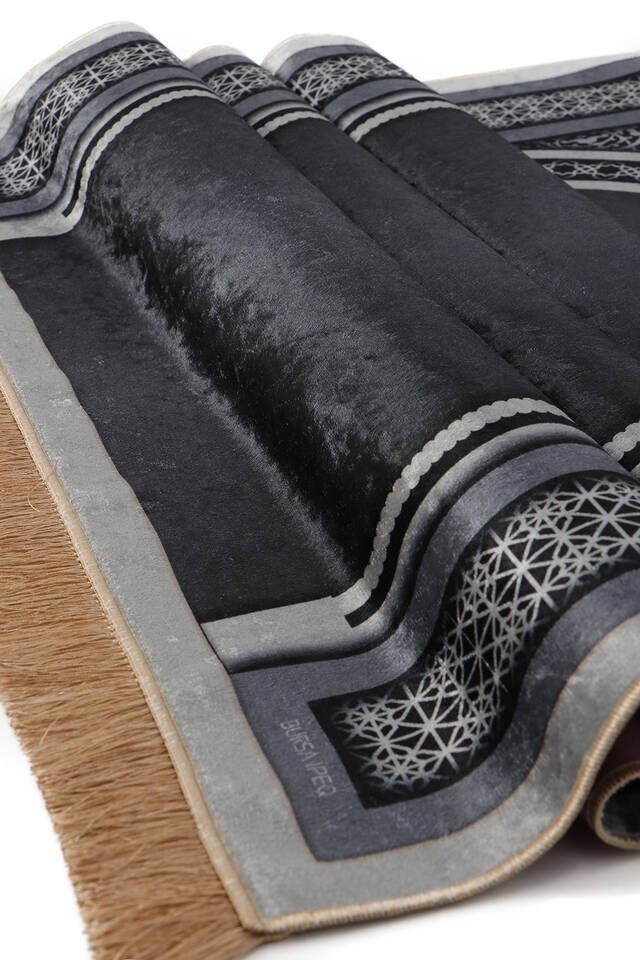 سجادة صلاة من المخمل أنثراسايت - 3