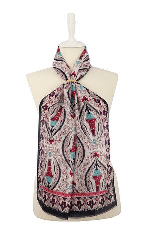 مسحوق أزرق كحلي توليب فوال حرير كبير 