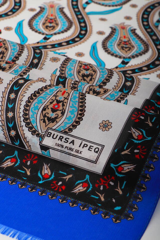 فولار حرير فوال ساكس أسود صف - 3