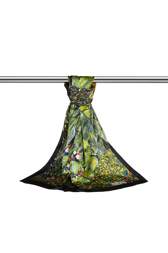 فولار حريري عباد الشمس الأخضر - 3