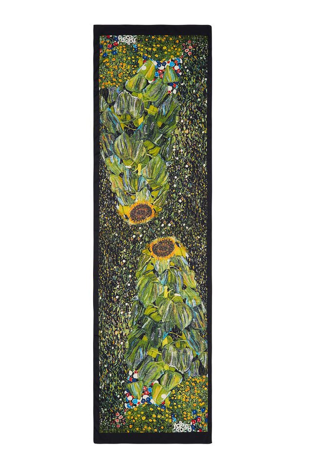 فولار حريري عباد الشمس الأخضر - 4