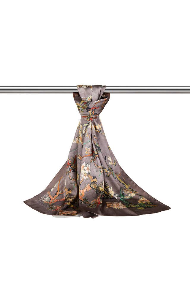 فولار حريري بزهر اللوز الحجري - 3