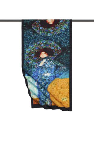 فولارد حريري فلورال من إيميل أخضر مائي 