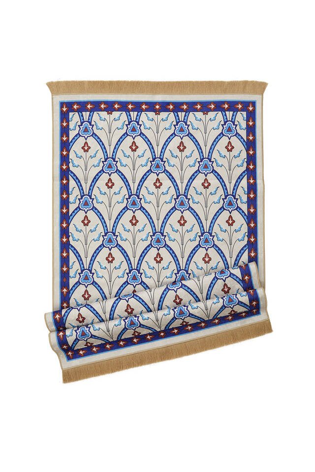 سجادة صلاة من المخمل ساكس - 4