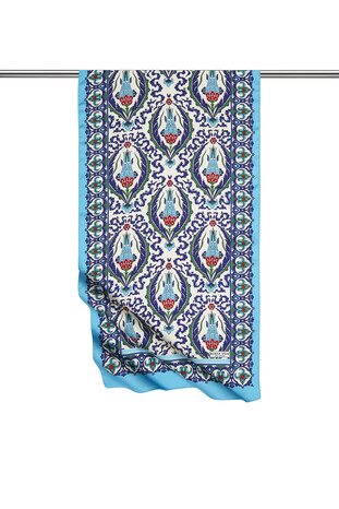 أزرق كحلي قرنفل نمط ضيق حريري فولارد 