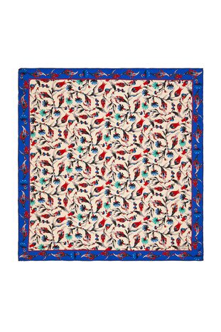 وشاح مربع من الحرير بنقشة قرنفل قرنفل من إكرو ساكس 