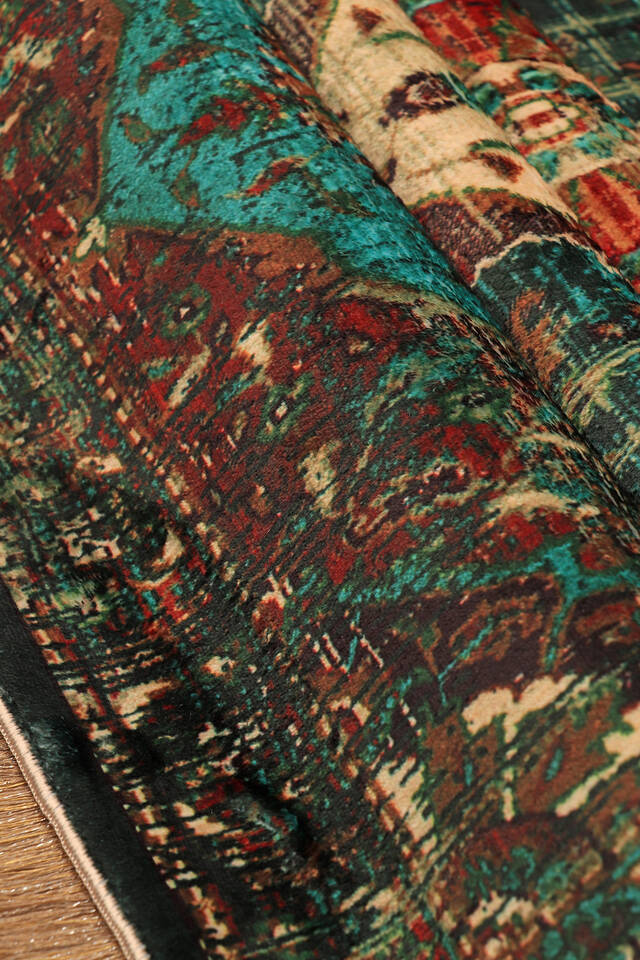 سجادة صلاة سجادة من الخيزران الأخضر - 2