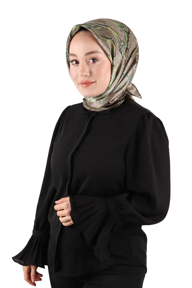 المنك اللوز زهر سورة الحرير وشاح - 2