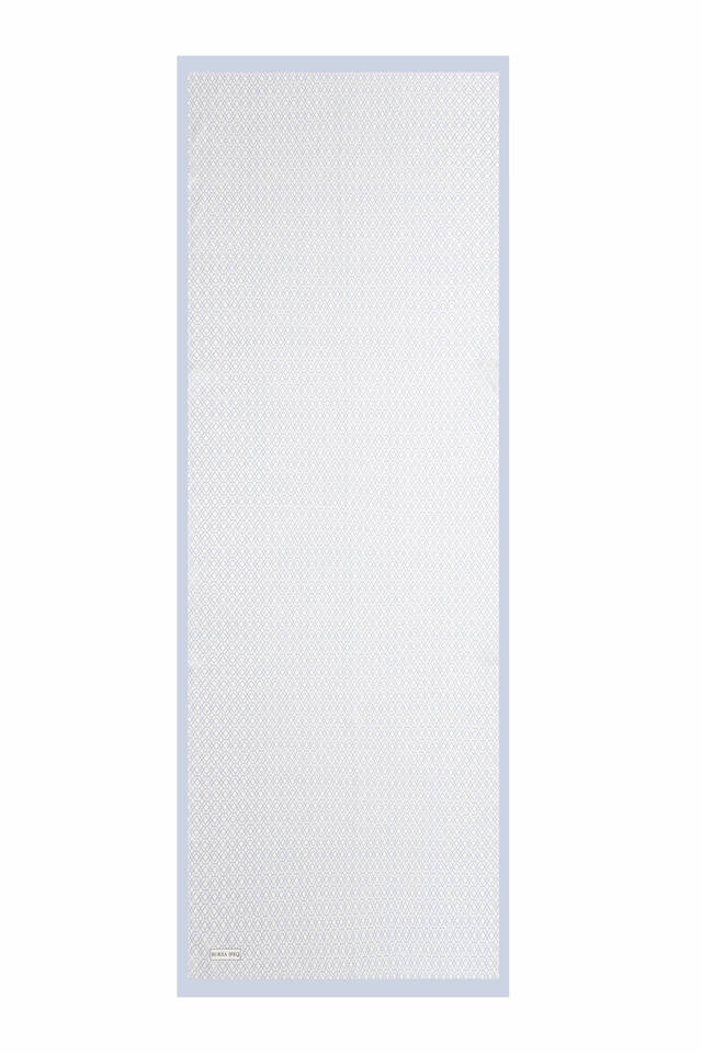 الجليد الأزرق العسل نمط حك الحرير وشاح - 4