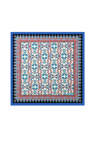 مربع جيب حريري بنمط توليب من ساكس 