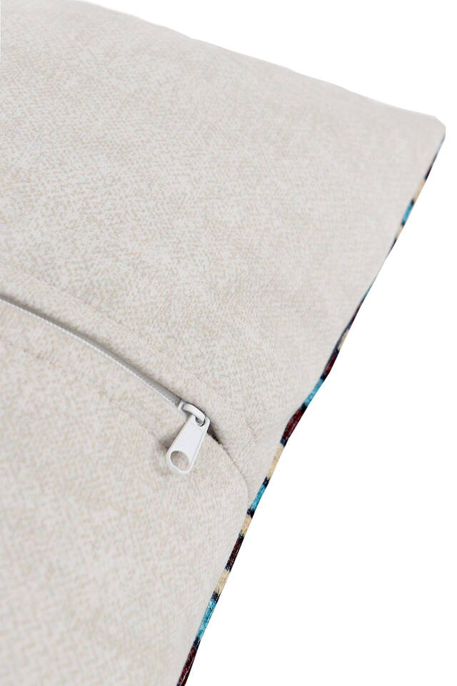 وسادة رمي مخملية باللون الأزرق الداكن - 3