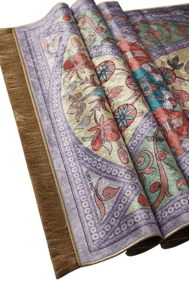 سجادة صلاة ليلك مخملية - 3