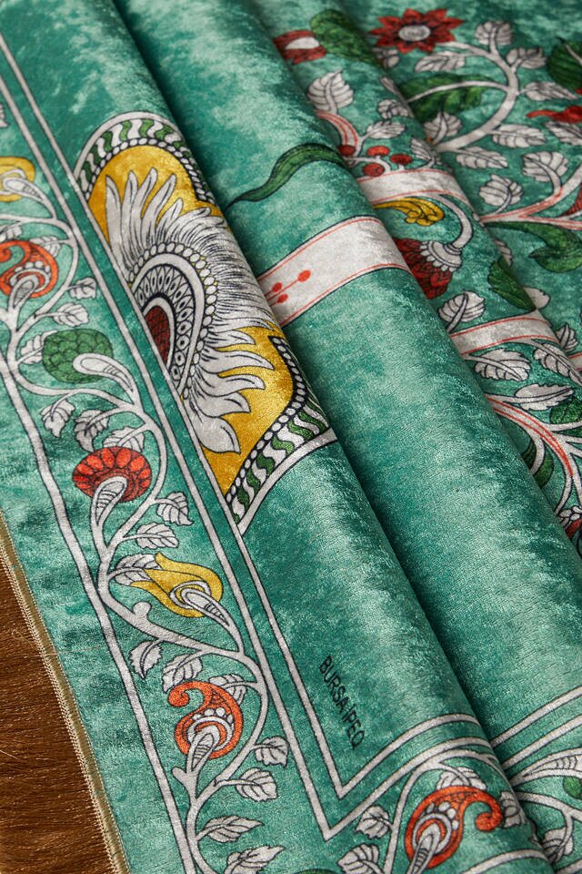 سجادة صلاة المخمل الأخضر - 2