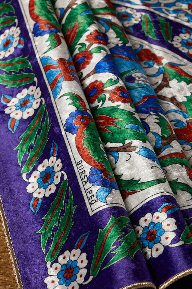 سجادة صلاة من المخمل ساكس - 2