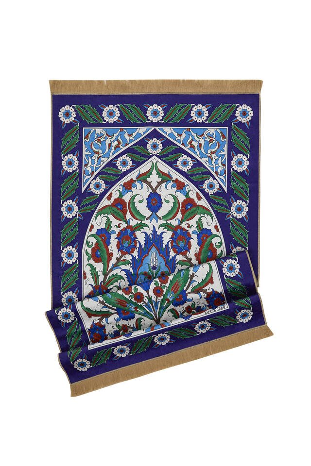 سجادة صلاة من المخمل ساكس - 4