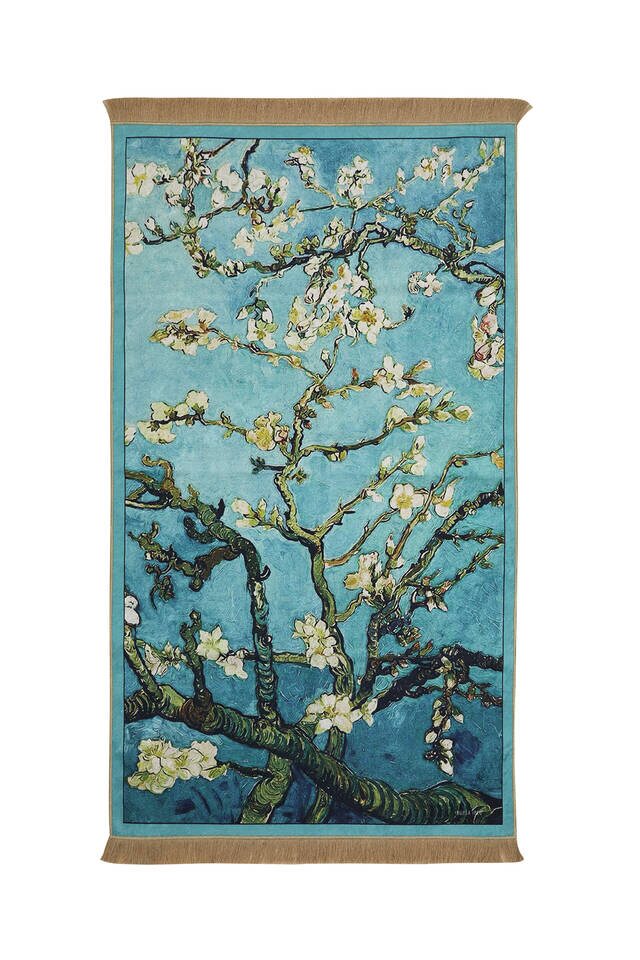 سجادة صلاة من المخمل الأخضر المائي 