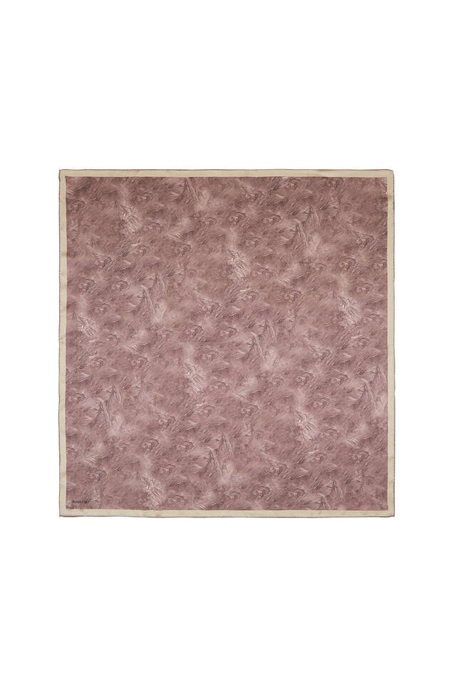 فرشاة بودرة وشاح حريري مربع 