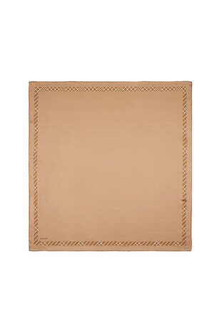 وشاح حليب القهوة وخط المياه من الحرير المربّع 