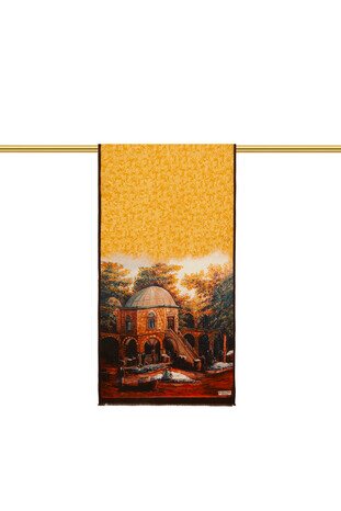 الخردل Kozahan Silk Painting Foulard - Thumbnail