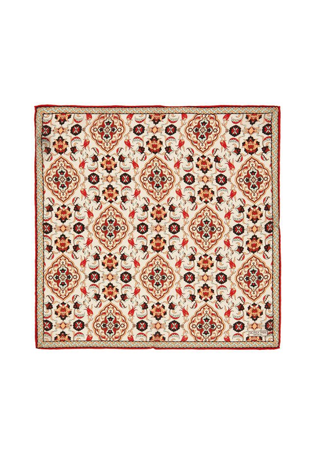 إكرو طابا بلاطة توليب حرير جيب مربع 