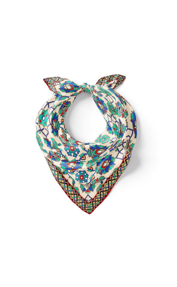 مربع جيب حرير بنمط عزر تركواز إكرو - 2