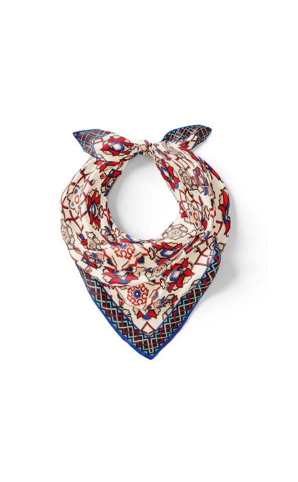 جيب مربع حرير بنمط عزر أحمر إكرو - 2