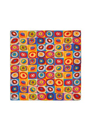 انسجام الألوان الصفراء نمط الحرير جيب مربع 