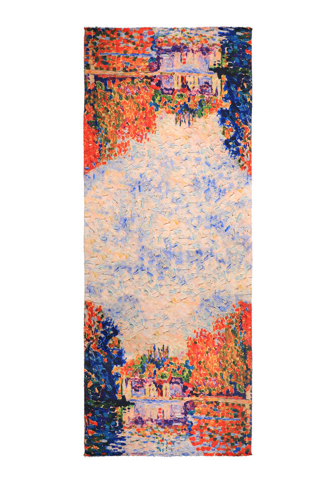 شال شتوي بنمط نهر ساكس ساموا - 4