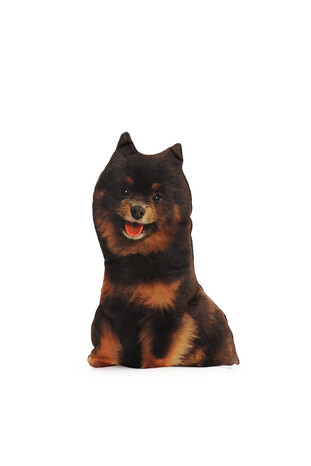 وسادة زخرفية على شكل كلب أسود - Thumbnail