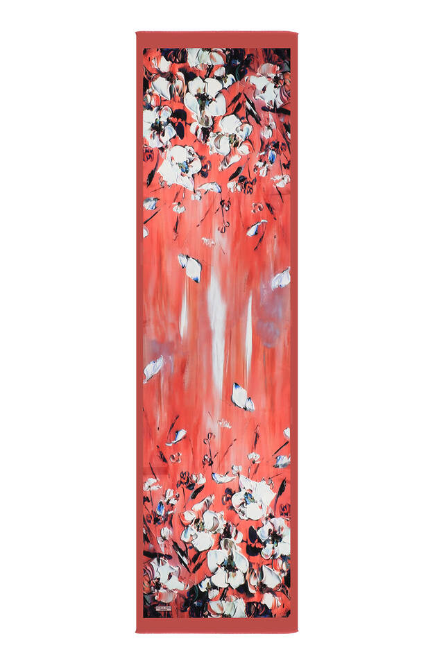 نمط شقائق النعمان المرجانية الحرير فولارد - 4