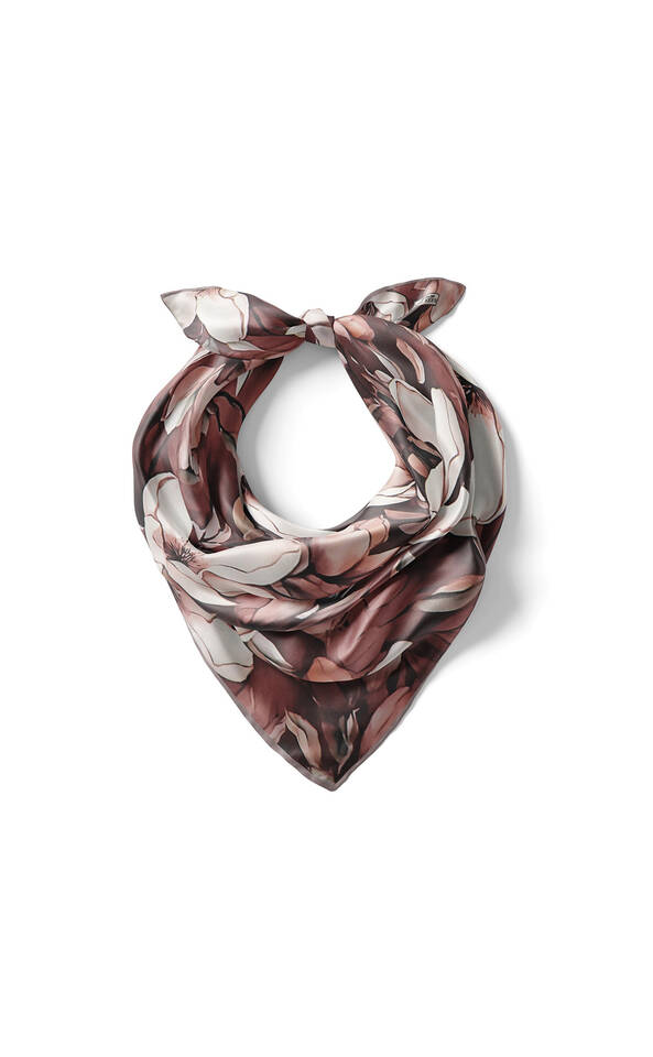 مربع جيب حريري بنمط النرجس البري الداكن - 2