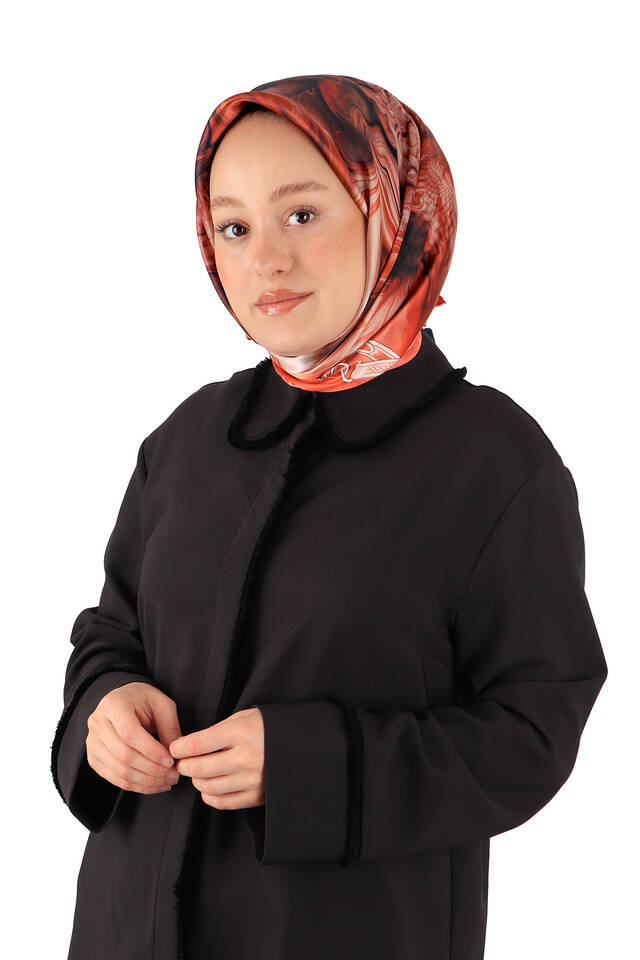 المرجان حزام نمط سورة الحرير وشاح مربع - 2