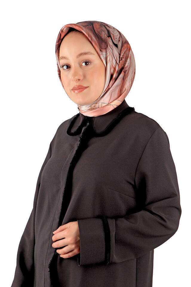 مسحوق حزام نمط سورة الحرير وشاح مربع - 2