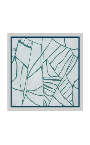 النعناع الفسيفساء نمط حك الحرير وشاح مربع 