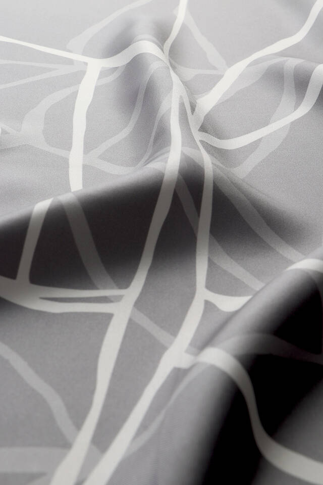 رمادي فسيفساء نمط حك الحرير وشاح مربع - 3